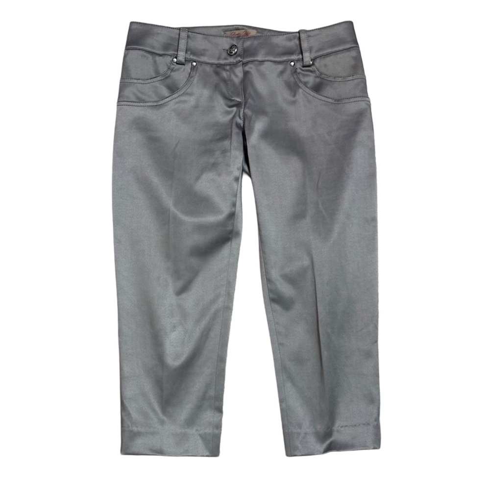 Betty Blue Tan Satin‎ Capri Pants Sz 4